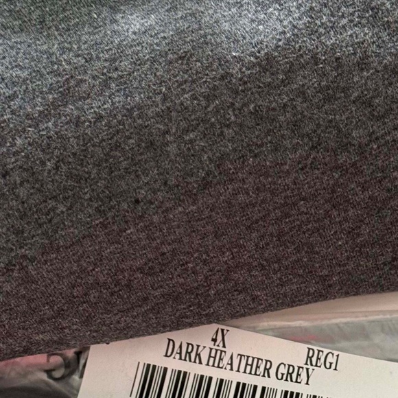 NEW PHOTOS! LEGGINGS, MADE IN CANADA, DARK HEATHER GREY, SIZE 4X, PULL ON, COTTO - Picture 9 of 9